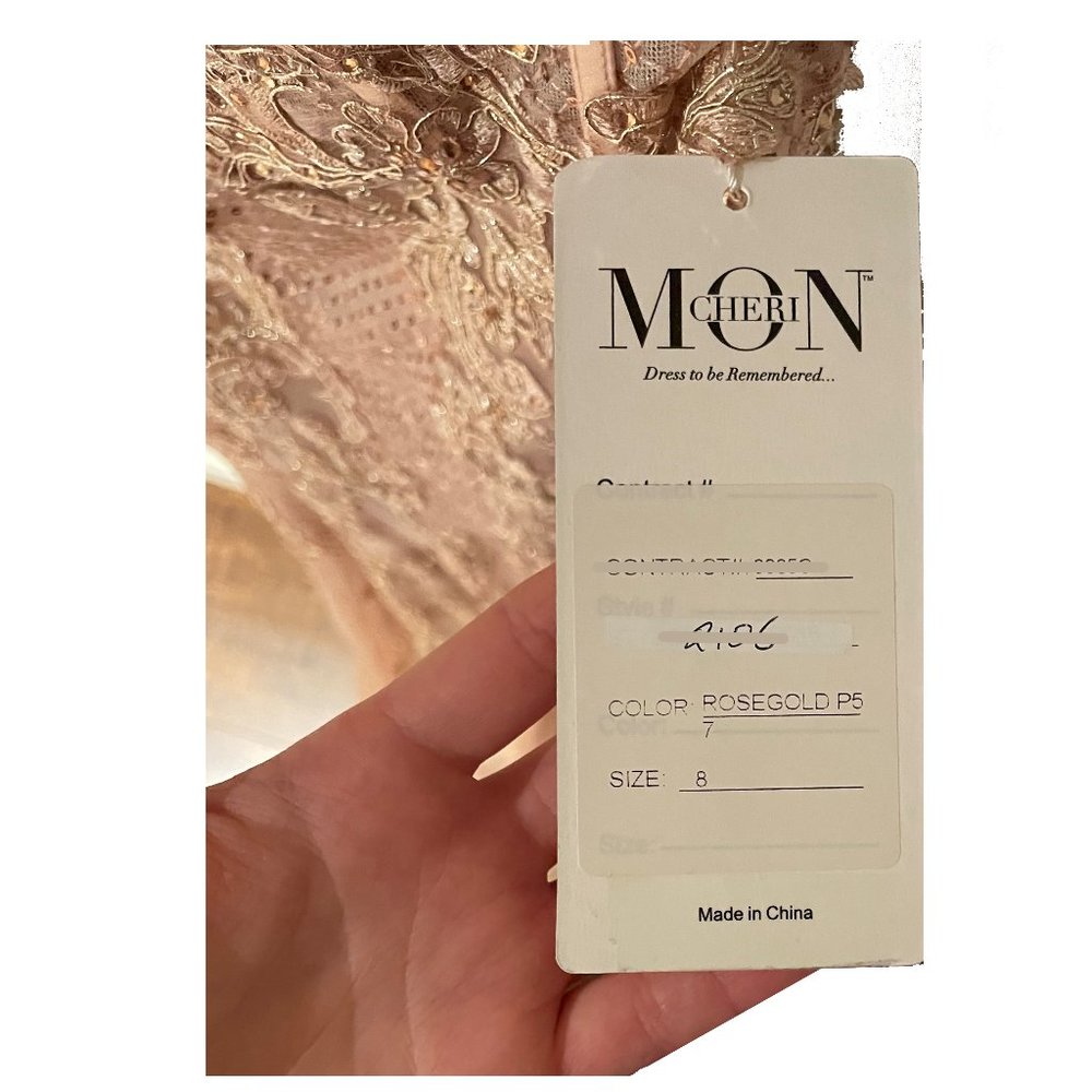 MON CHERI 's Two pieces Dress, Color: ROSE GOLD, Size: 8 - Picture 7 of 7